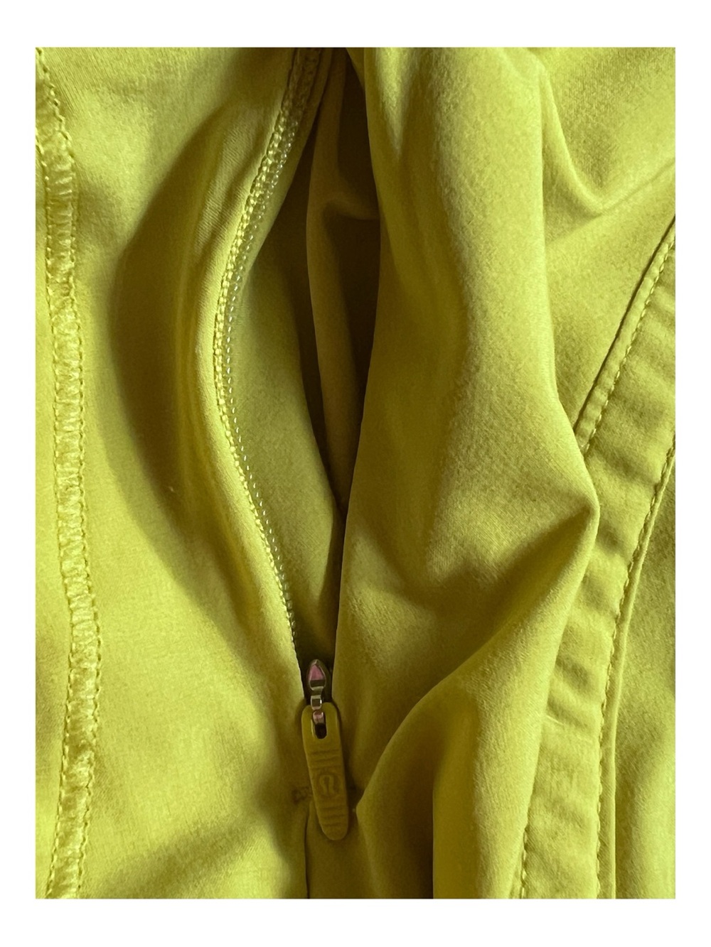 Lululemon Track That High Rise Lined Shorts 5” in a yellow green color size 4 - Picture 5 of 7